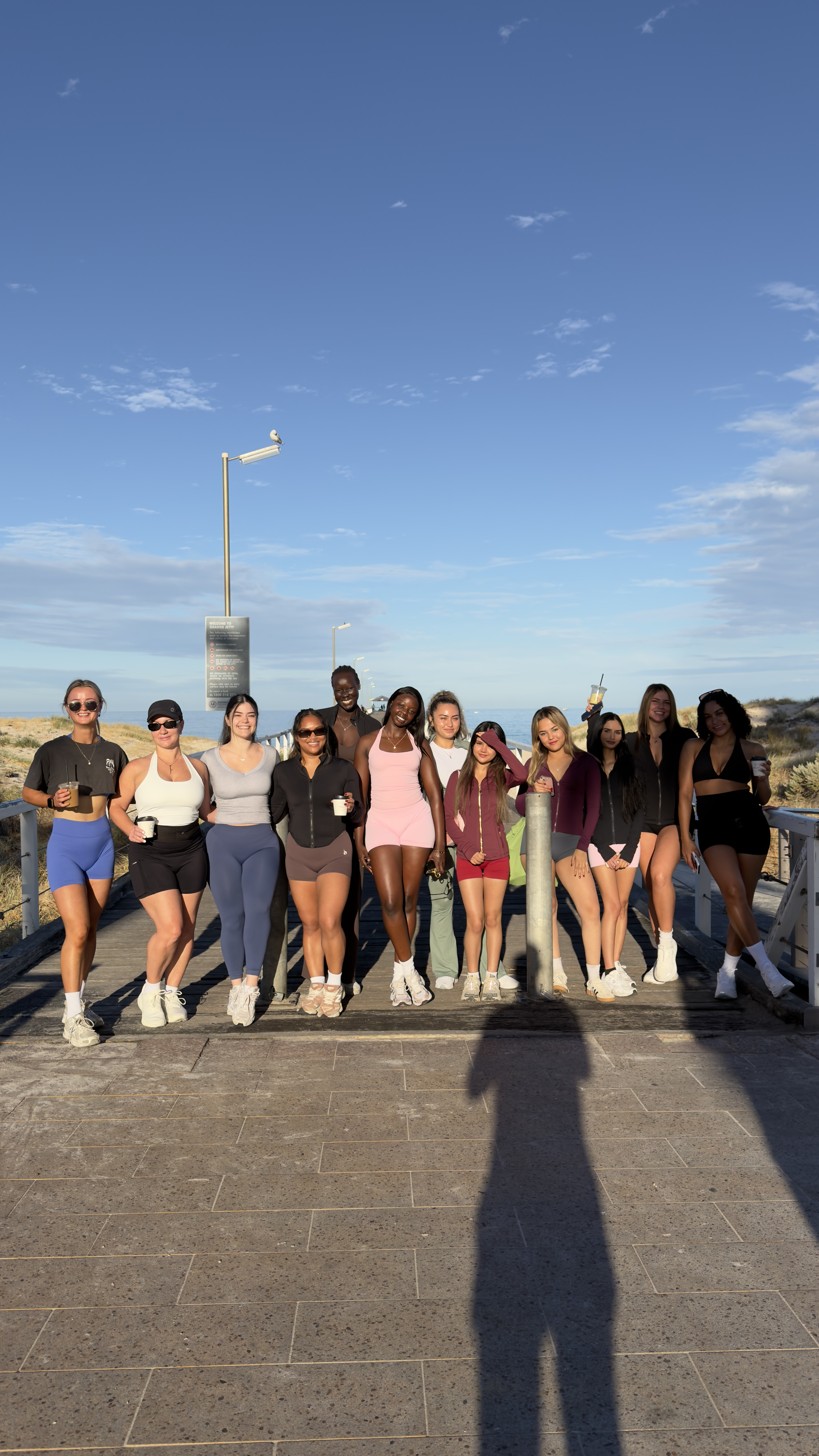 L4TC run club crew at the coast